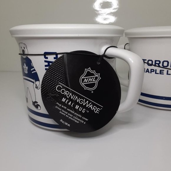 Toronto Maple Leafs Carlton Corningware Meal Mugs (2) NHL - Picture 3 of 5